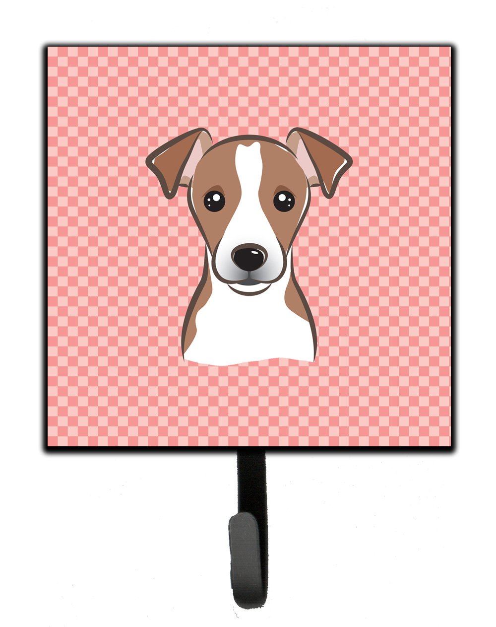 Caroline's Treasures 's bb1260sh4 Schachbrett Rosa Jack Russell Terrier Leine oder Schlüsselhalter, klein, Multicolor