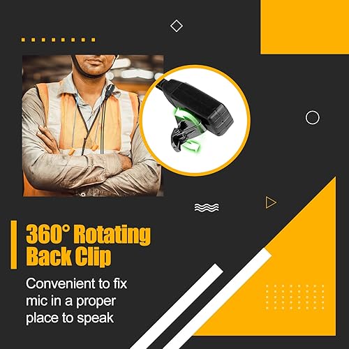 Miniatura 8 de Retevis RB48 - Radio bidireccional resistente (paquete de 6) con auriculares acústicos encubiertos (paquete de 6), walkie talkie impermeable,