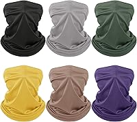 Vista 26 de Geyoga 6 piezas de protección UV para el verano, polaina de cuello refrescante, ropa para la cara, polaina para cuello, bufanda, protector solar