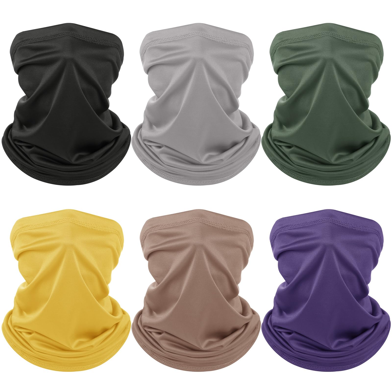 Photo 1 of Geyoga Neck Gaiter Face Mask for Men (Neutrals, One Size)