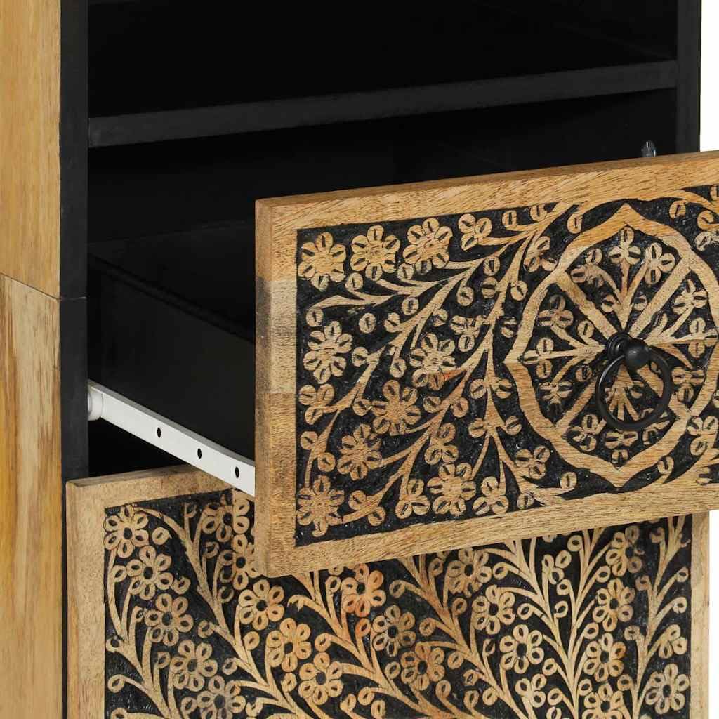 vidaXL Set Mobili da Bagno 5 pz in Legno Massello di Mango