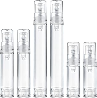 6 botellas de bomba sin aire de viaje, botell...