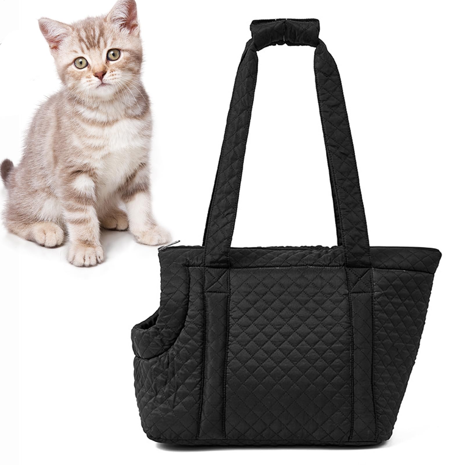 Transporte para perros pequeños y gatos con esta bolsa portátil y ligera de invierno