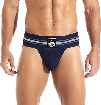 SKYSPER Jockstrap Athletic Supporters for Men Jock Strap Male Underwear Mens Thong Jockstrap Underwear