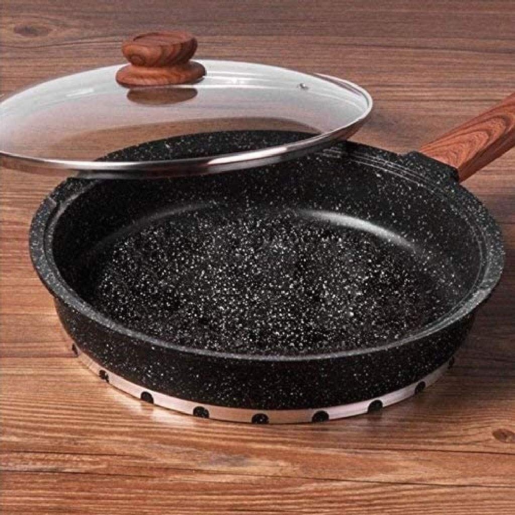 Sartén Wok con tapa, sartén Wok y sartenes de inducción, Wok para hervir agua, cocinar huevos y fideos