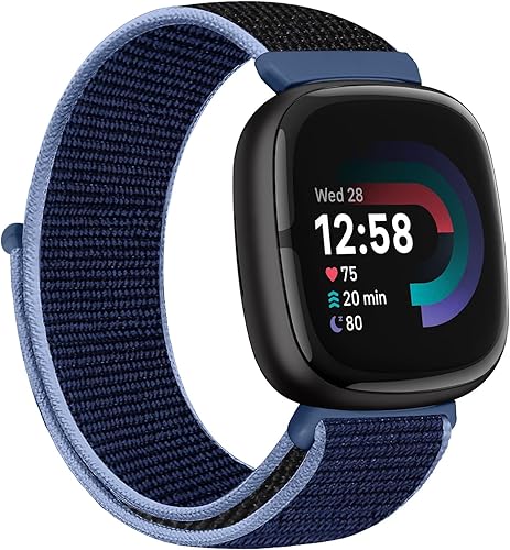 AVOD Correas de nailon compatibles con Fitbit Versa 4Sense 2Versa 3Fitbit Sense, correa de repuesto ajustable deportiva suave transpirable para