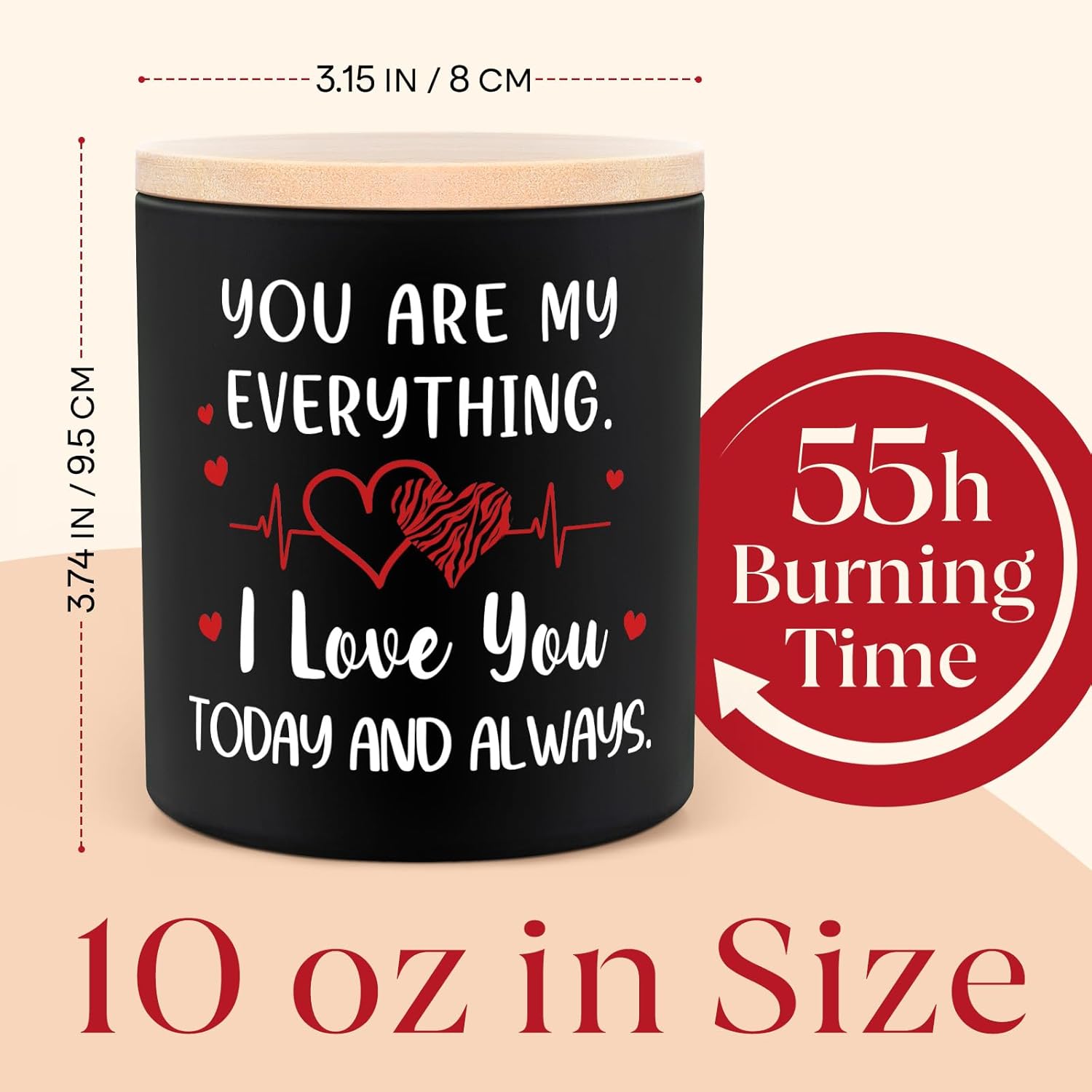 Valentines Day Couple Gifts for Him Men, 10oz Lavender Scented Anniversary Candle for Husband Boyfriend, Romantic Wedding I Love You Gifts for Her, Christmas Birthday Girlfriend Wife Gift Ideas - Image 4
