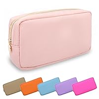 Vista 73 de Estuche pequeño para lápices y maquillaje para bolso, lindo estuche de lápices, bolsa de pinceles de maquillaje de nylon con cremallera, estuche