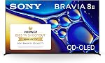 Sony BRAVIA 8 II Téléviseur 65 po, QD OLED, 4K Smart Google TV, Processeur XR avec Technologie AI, Design Ultra Mince, Télévision 120hz, Dolby Vision/Atmos, Fonctionnalités Exclusives pour PS5, K-65XR80M2, Modèle 2025