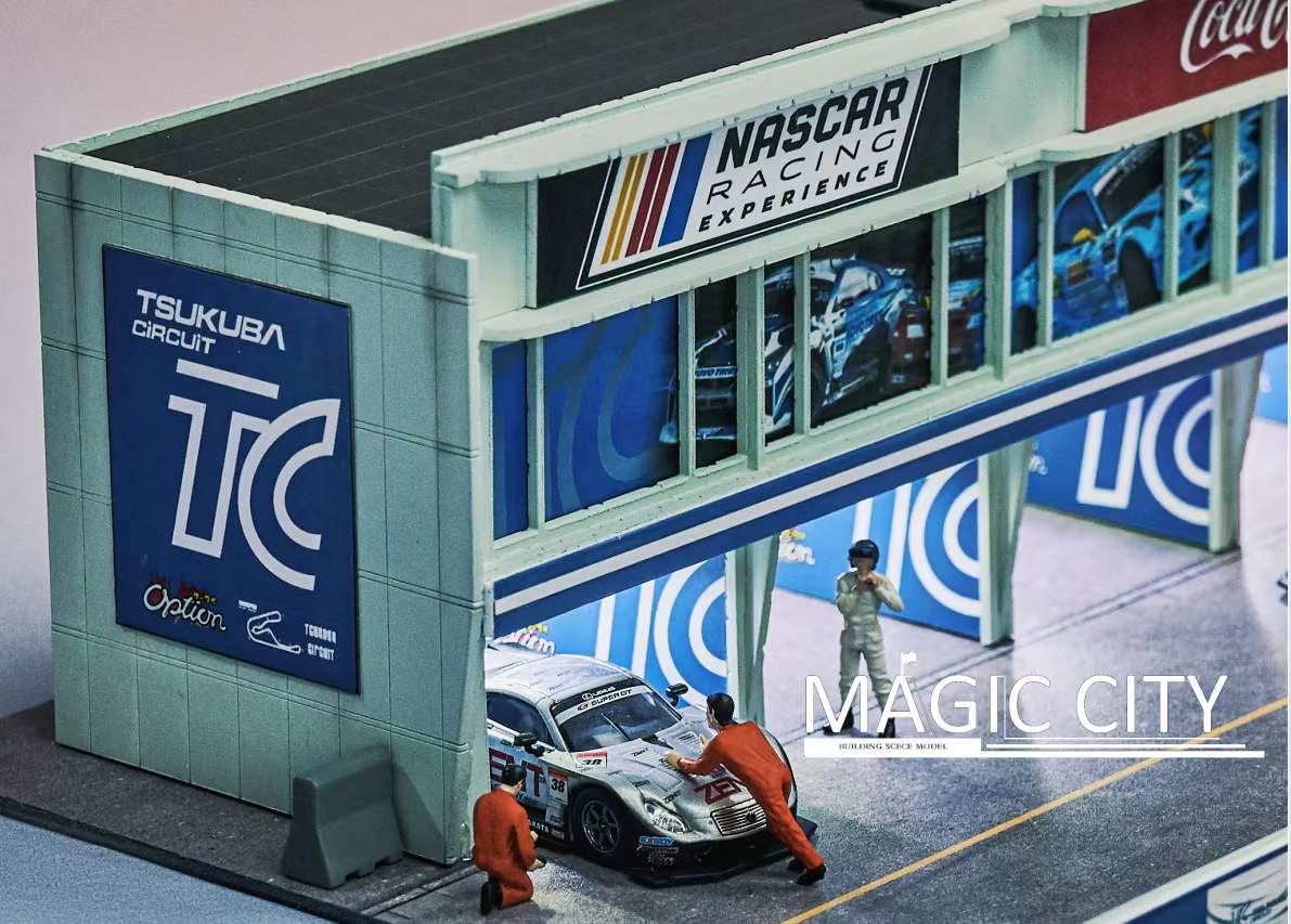 Amazon | 1/64 magic city 日本筑波ピット tsukuba pit ジオラマ