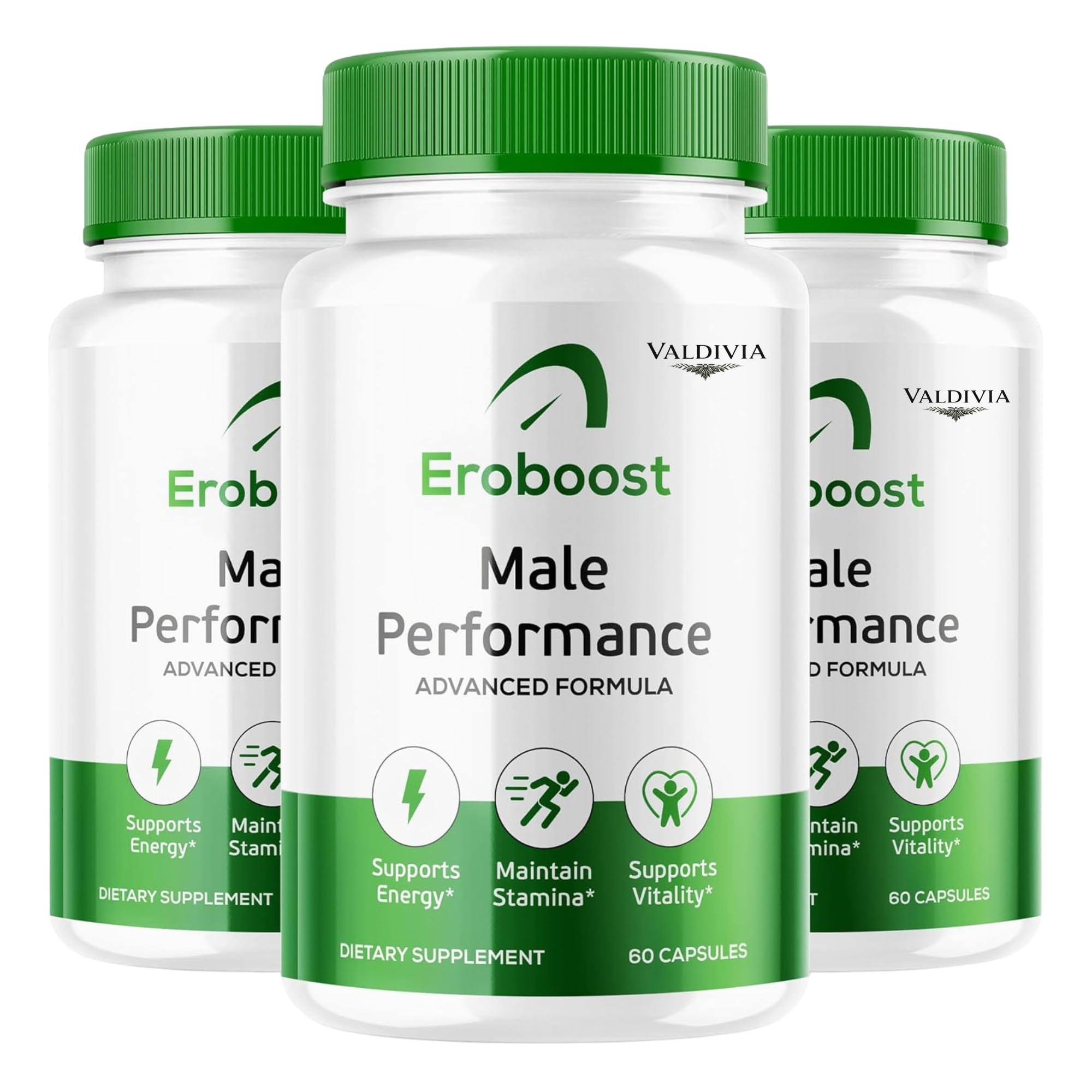 Eroboost Supplement for Men – Male Performance Advanced Formula - 180 Capsules for 3 Months - Pack of 3