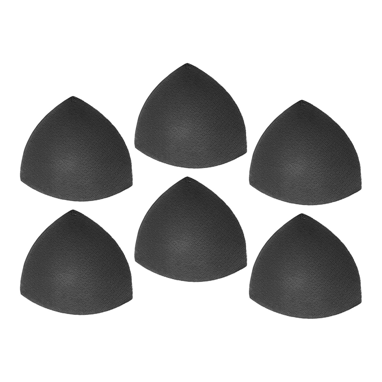 ECOMISTIQ® 3 Pairs Bra Insert Refreshing Soft Pads Inserts for Everyday Wear Black | Cup Foundations & Undergarments Sewing-image-29