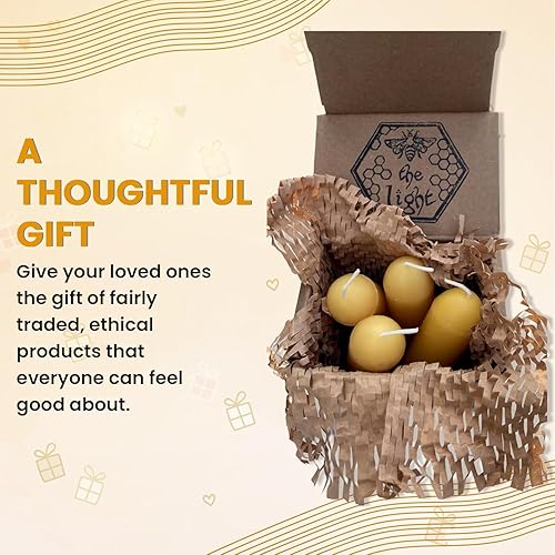 Miniatura 6 de BeeTheLight - Velas de cera de abeja (3.5 x 1.25 pulgadas), vela sin humo sin perfume, 12 horas de tiempo de combustión cada una, vela de cera de