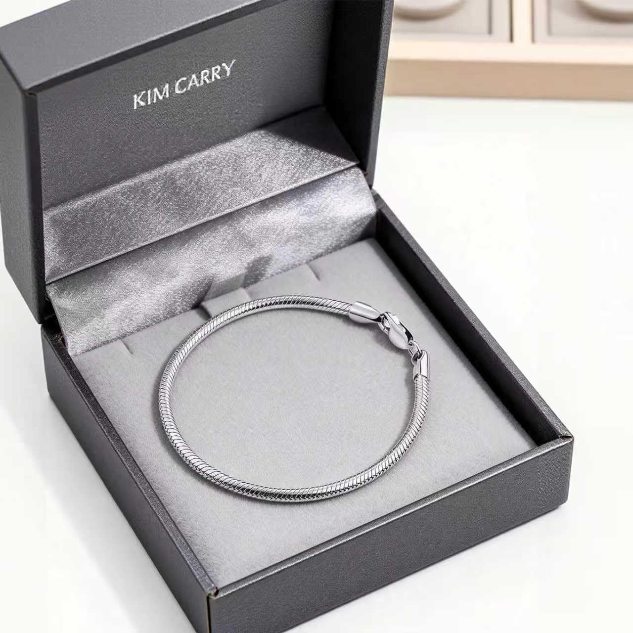 Men's S925 Sterling Silver Bracelet, Casual Elegant Men's Jewelry, Snake Chain Bracelet Large to Small Sterling Silver Gift for Men - Image 2