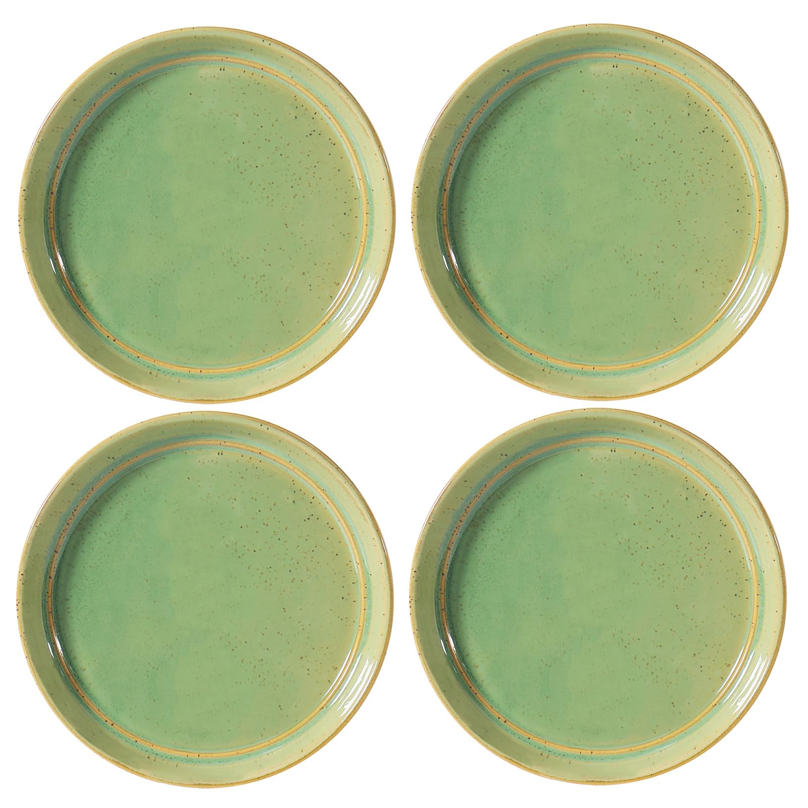 Plant Saucers - 2 Pack Ceramic Drainage Trays -8 Plant Saucers - 2 Pack Ceramic Drainage Trays -8