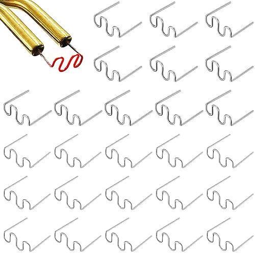 Hot Staples Wave Shape Aorplim 1000 piezas de alambre de soldadura de reparación de parachoques de 0.60.031 in, alambre de soldadura de plástico,