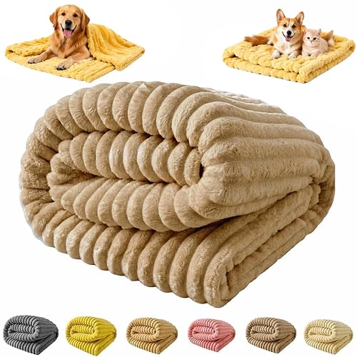 Emotional Support Blanket Yellow,Cat Security Blanket, Calming Dog Blanket, Rabbit