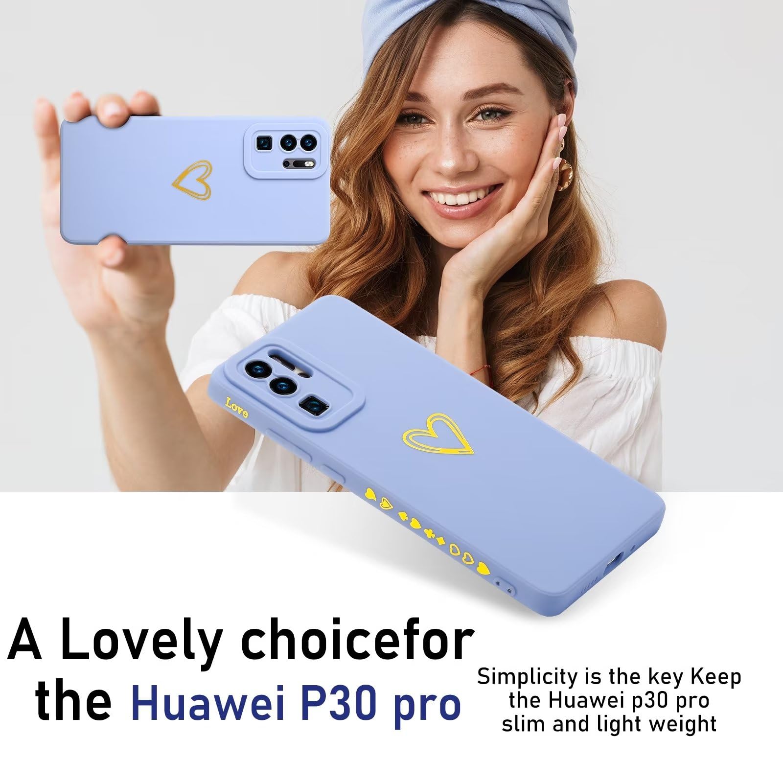 Coque Pour Huawei P30 Lite Transparente Verre Trempé Protection écran, - Coque Et étui