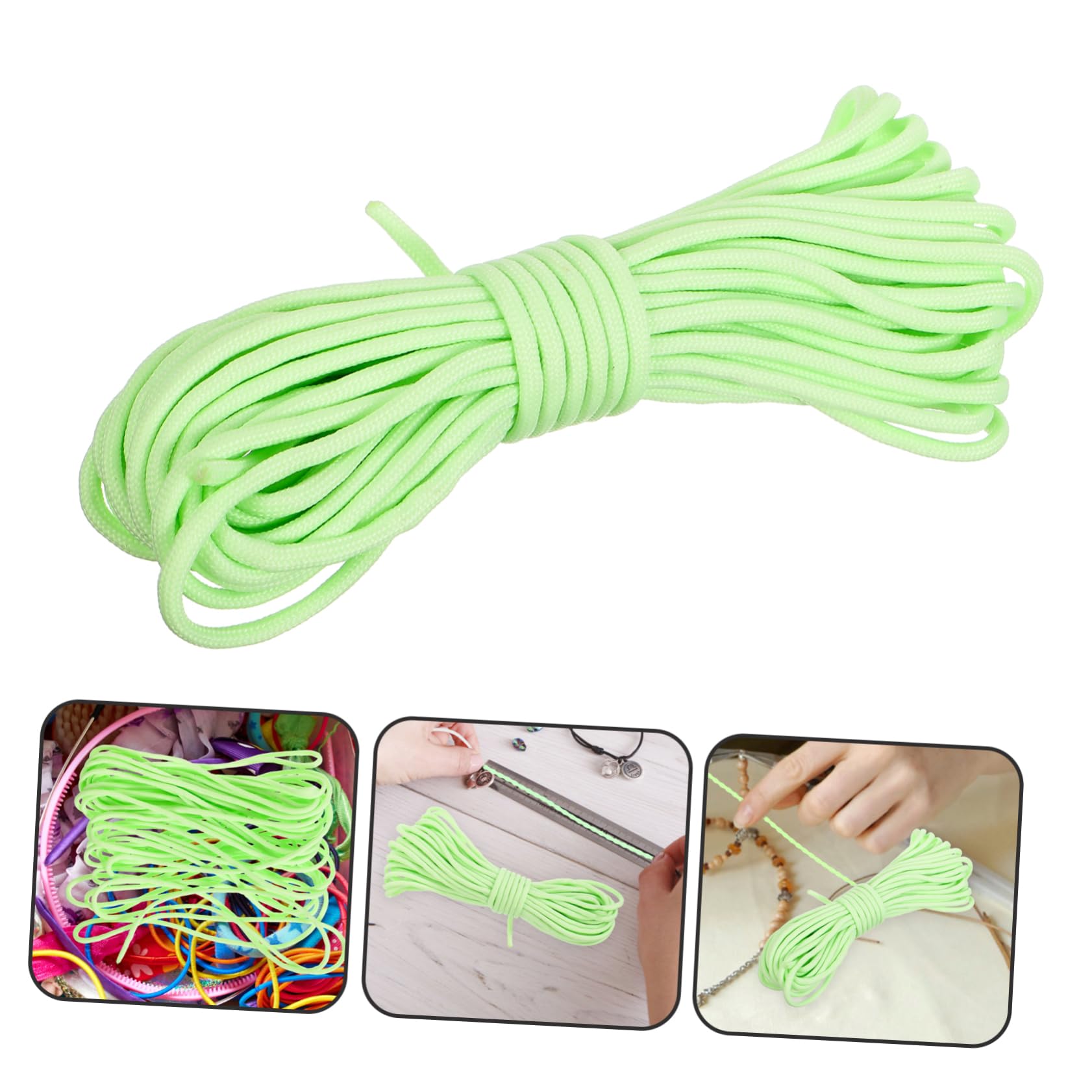 HOMSFOU 4stücke Camping Rope Strapazierfähige Nachtleuchtende Zeltseile Für Outdoor-aktivitäten Abspannseile Für Wandern Und Camping Strängig Leuchtfarbe Vielseitig Einsetzbar