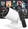 Mini Projector, 4K Support HY300 Ultra Projector with Wifi6 and Bluetooth, 5w Soundbase Speaker, Auto Vertical Keystone 210°Rotatable Portable Proyector for Home Bedroom Outdoor