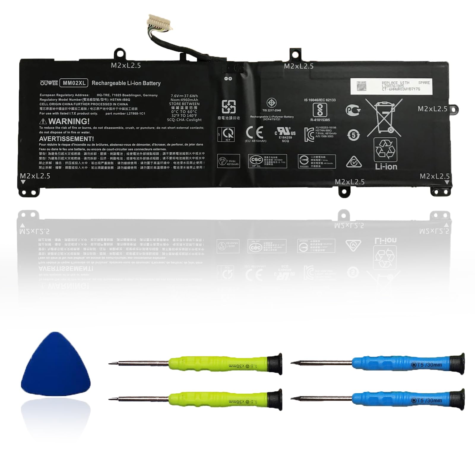 Amazon.com: OUWEE MM02XL Laptop Battery Compatible with HP