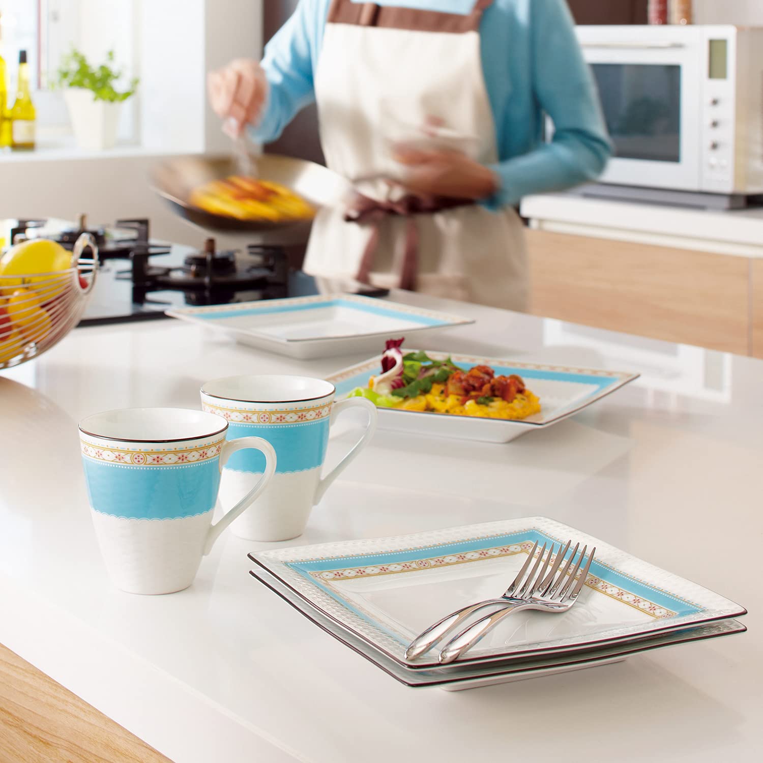 Amazon.co.jp: Noritake ノリタケ スクエア プレート 19cm