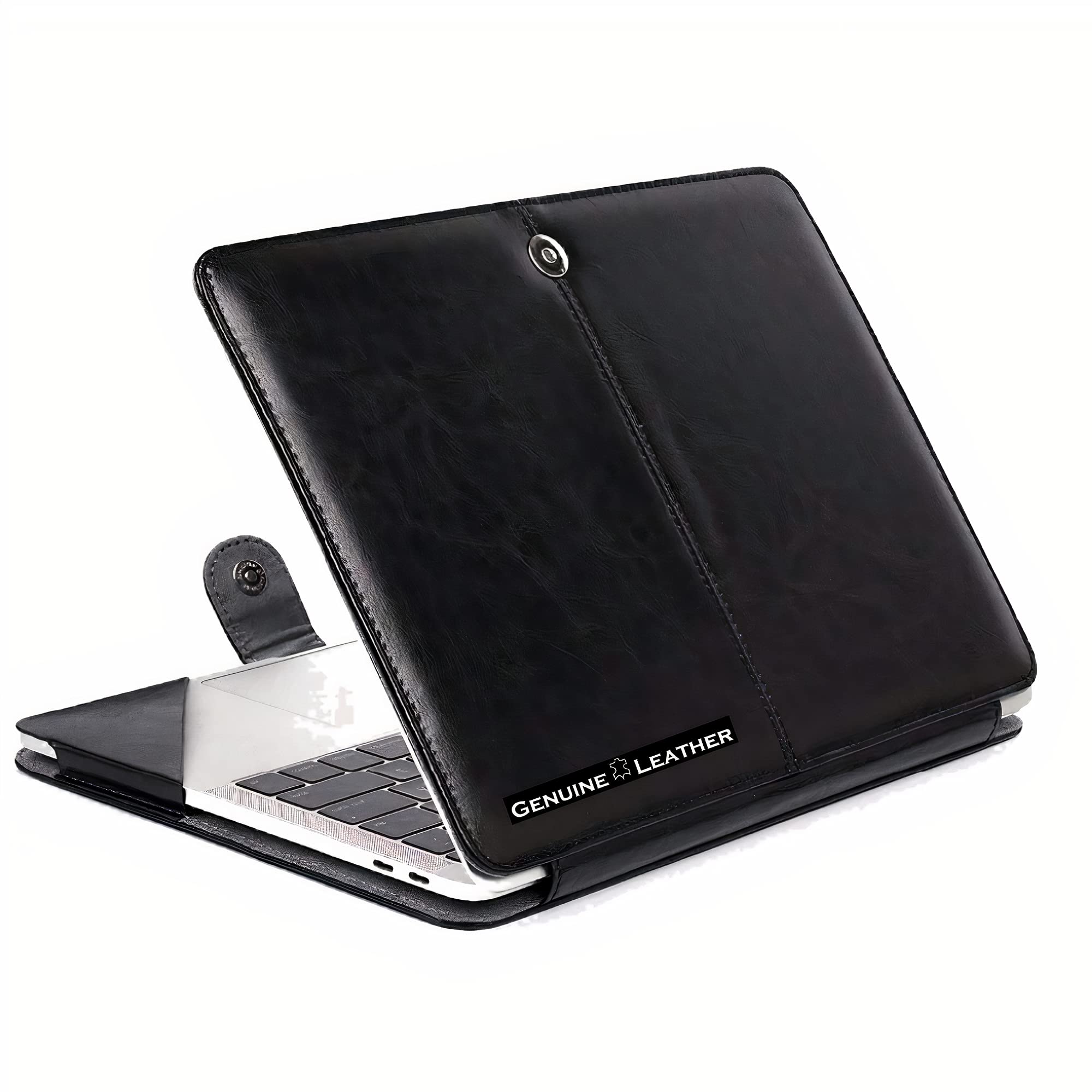 Flausen Genuine PU Leather Laptop Case Cover for Acer Aspire 5 A515-56 - 15.6 Inch, Brown (FLBRE91)