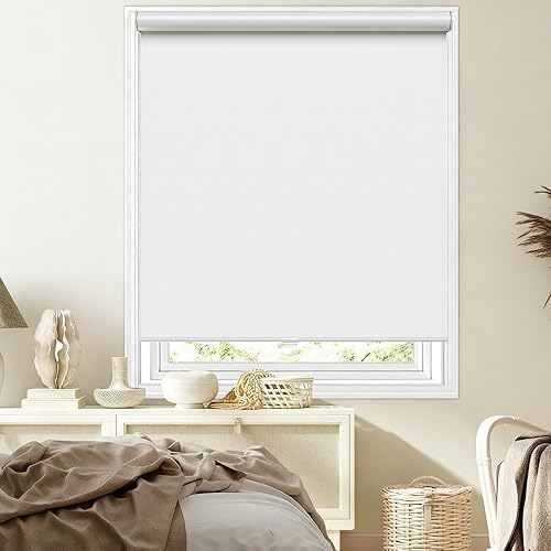 Persianas enrollables opacas sin cordón para oscurecer la habitación, con sistema de resorte, protección UV, persianas de puerta, para hogar y