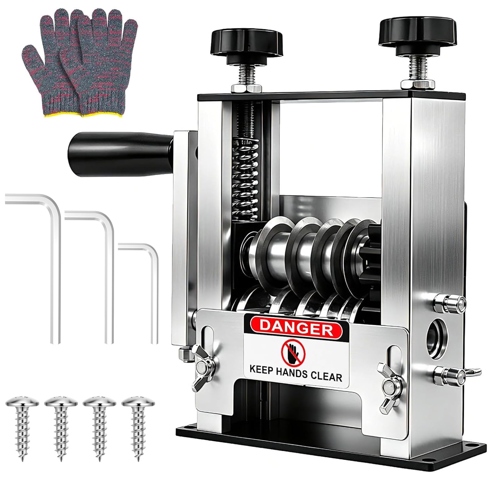 Kabelschälmaschine 3-17mm 6-Kanal Handkurbel+Bohrerantrieb Inkl. Handschuhe