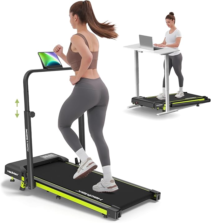 Caminadora Eléctrica Plegable con Inclinación 2.5HP Verde