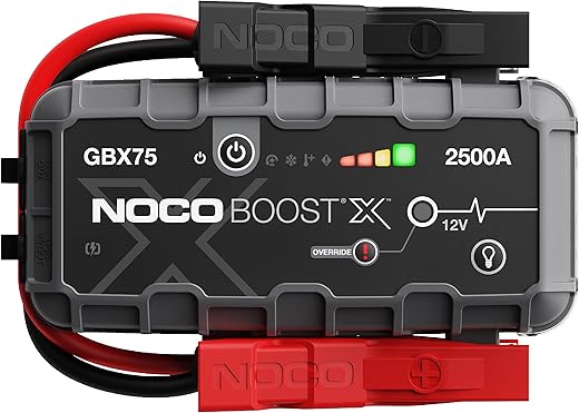 NOCO Boost X GBX75 2500A 12V UltraSafe Portable Lithium Jump Starter, Car Battery Booster Pack, USB-C Powerbank Charger, and Jumper...
