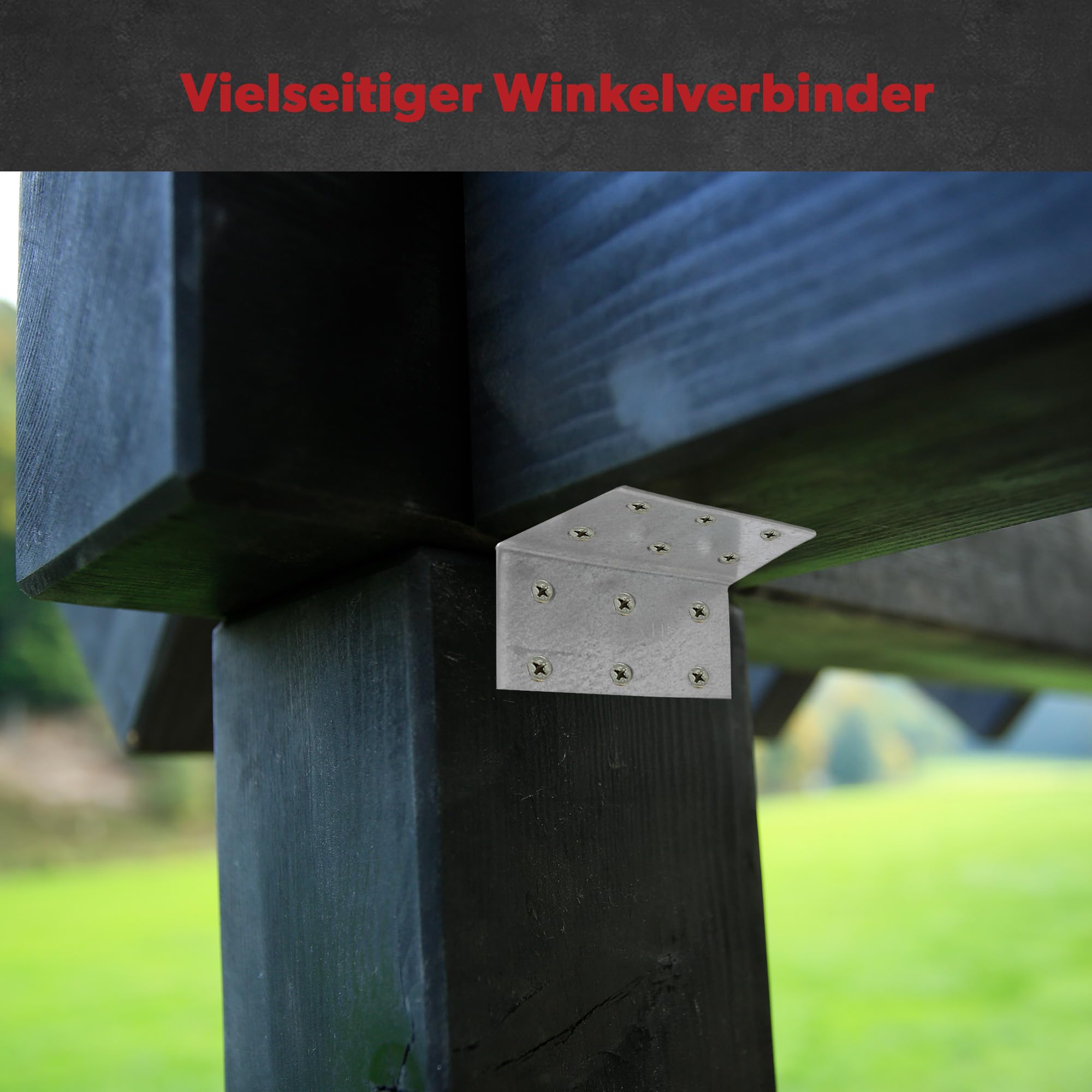 siwitec Escuadra perforada de acero galvanizado sendzimir, 80 x 80 x 80 mm, 75 unidades, conectores de madera resistentes a la intemperie, isósceles, ángulos, placas perforadas