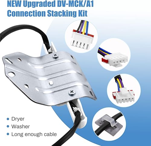 Miniatura 4 de Kit de conexión DV-MCKA1, kit multicontrol de lavandería compatible con lavadora y secadora de carga frontal Samsung o kit de control múltiple