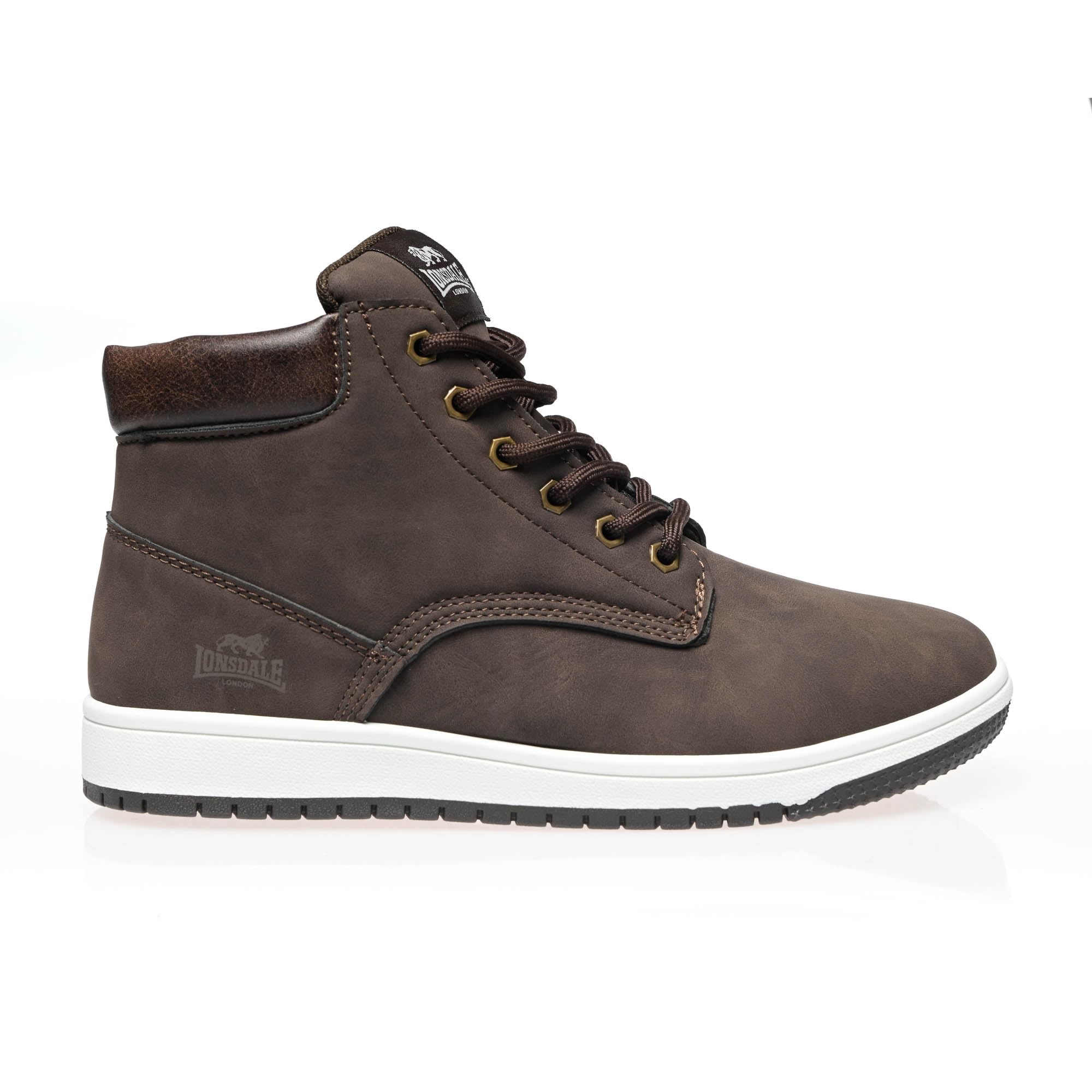 Generico Stivaletti Uomo Sneakers Invernali Mid Casual Lonsdale – Scarpe Alte da Uomo in Ecopelle, Comode e Resistenti per Tutti i Giorni