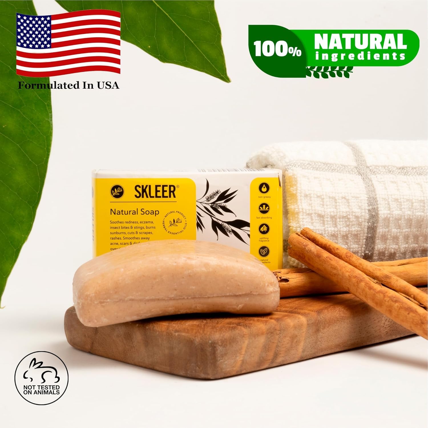 Turmeric Face Cleanser and Body Wash Bar 3 Pack | All Natural Soap with Essential Oils and Proprietary Extract | Facial Wash Soap Bar for Even Skin Tone, Brightening, and Blemish Targeting