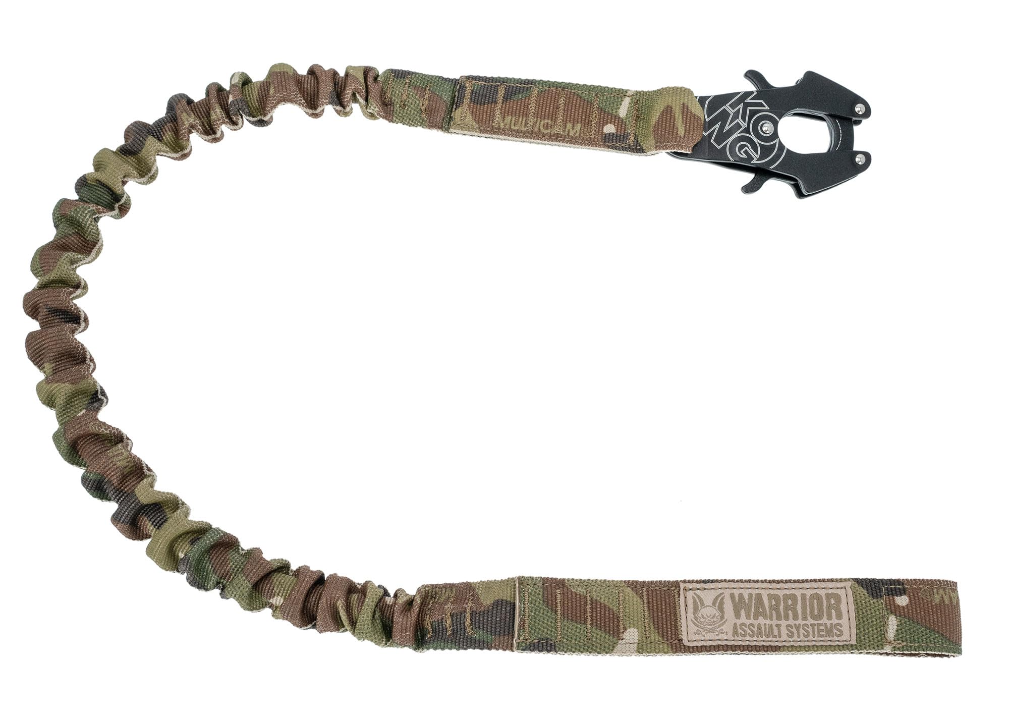 WARRIOR - A.S. Multicam Personal Retention Lanyard (arnés de seguridad) para militares, policías y entusiastas de las tácticas en verde, marrón y negro de nailon