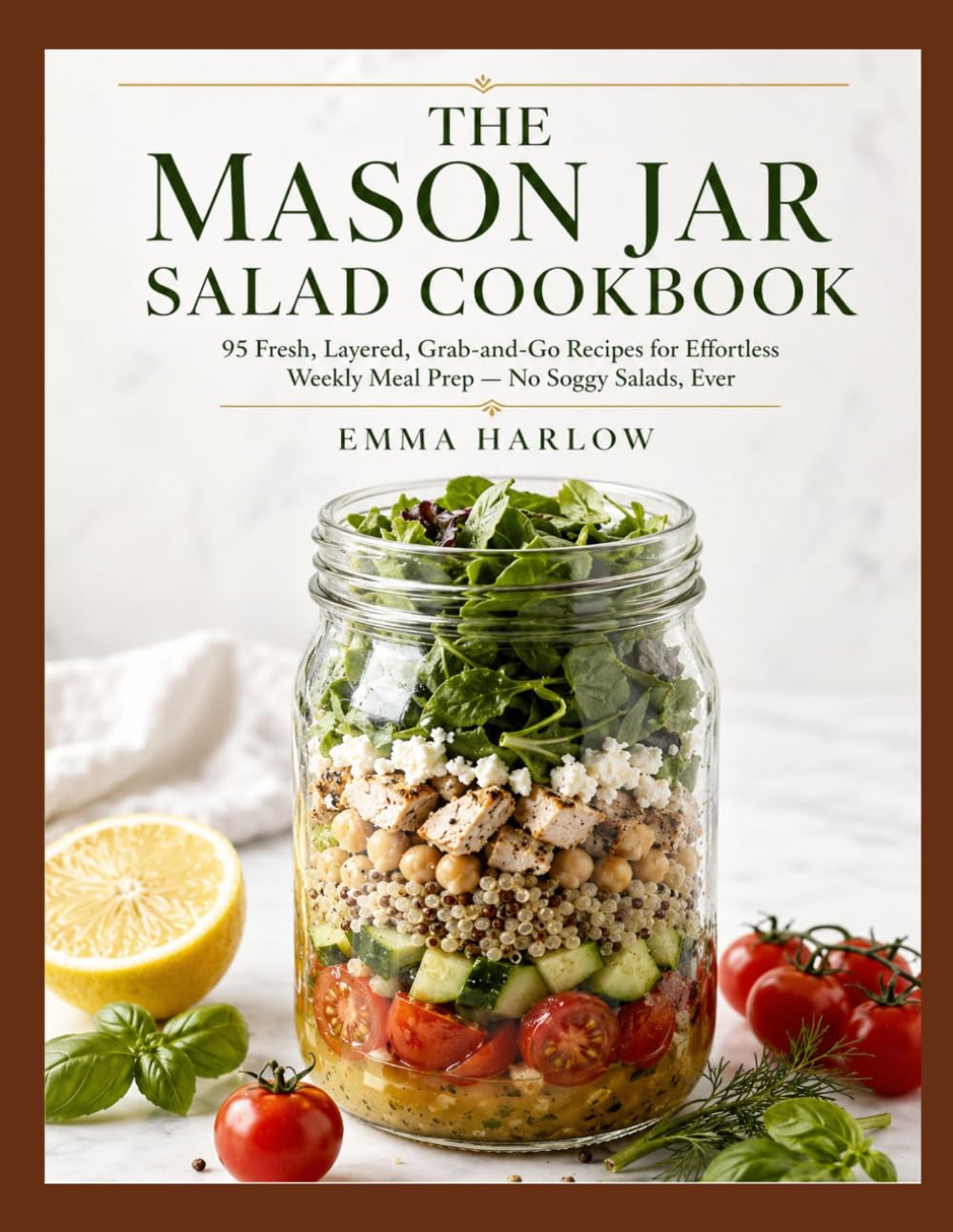 The Mason Jar Salad Cookbook: 95 Fresh, Layered, Grab-and-Go Recipes for Effortless Weekly Meal Prep — No Soggy Salads, Ever