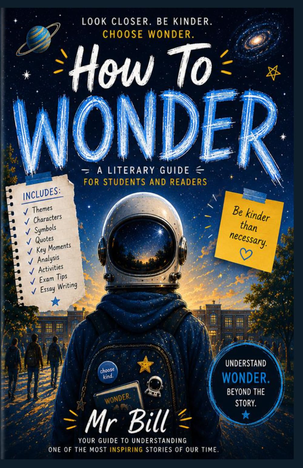 How To WONDER: The Ultimate KS2, KS3 & Middle School Study Guide/teacher's notes/Student workbook on Themes, Quotes, Essays, Analysis & Reading Skills (Student Guides)