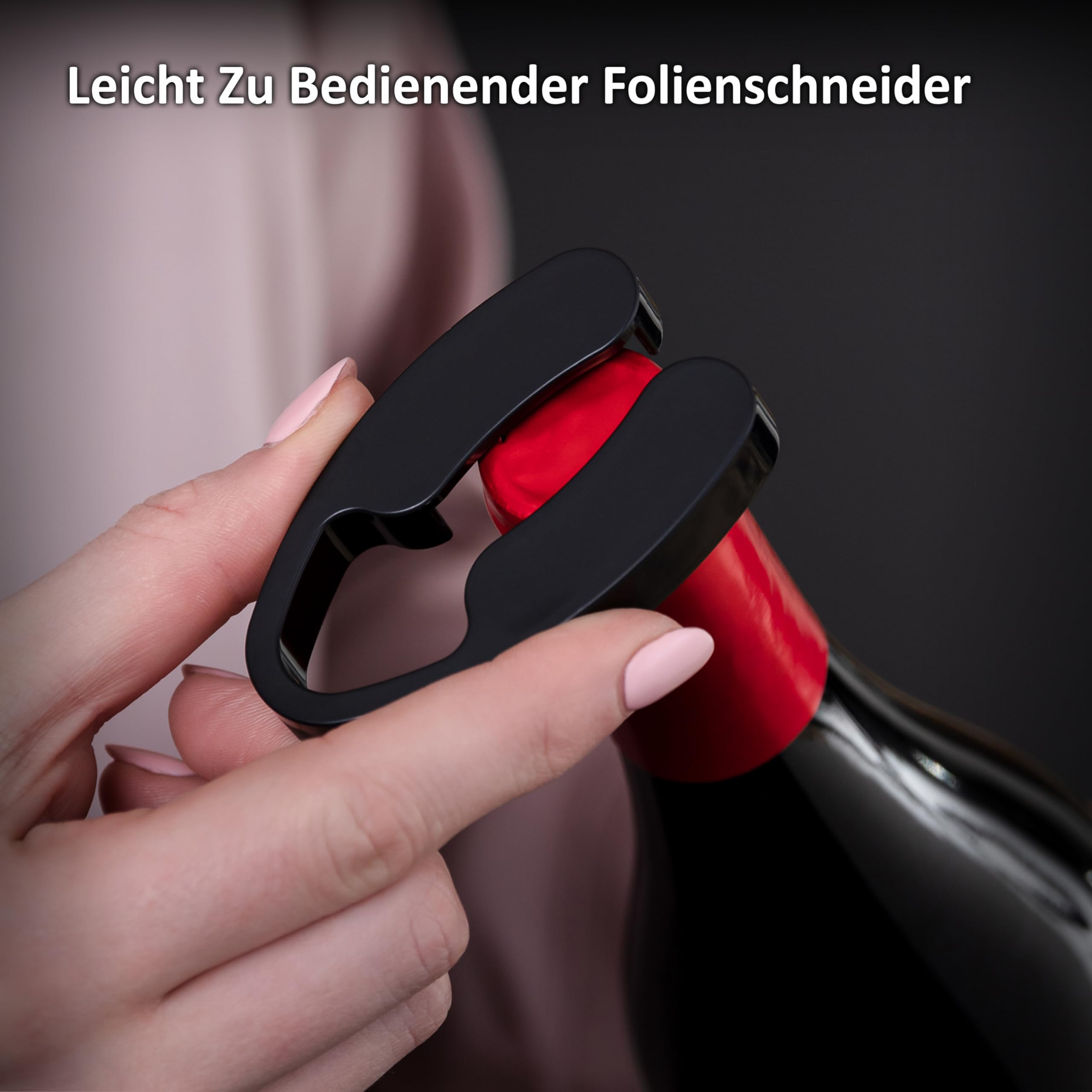 Haier Elektrischer Weinöffner Edelstahl I Korkenzieher Wein Set mit Dekantierausgießer, Vakuumverschluss, Folienschneider & Station I Automatischer Weinflaschenöffner I Edles Geschenk für Weinfreunde