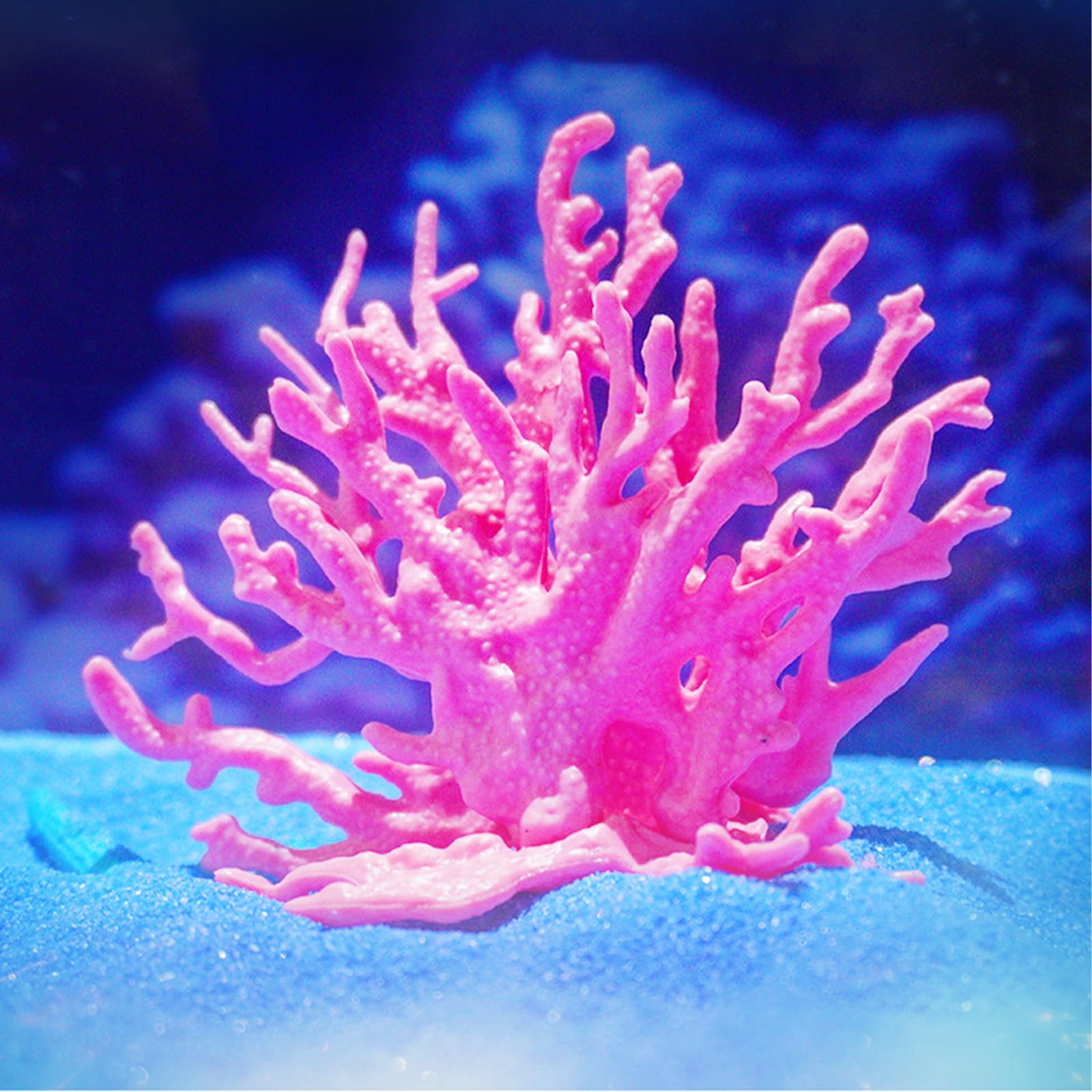 Corallo Artificiale Gamberetti Pianta Acquario Decorazione Paesaggio Acquatico (Rosa)