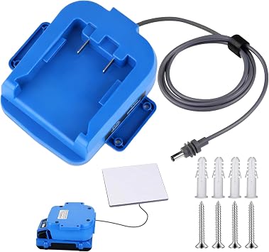 Battery Adapter for Star Link Mini Compatible with Kobalt 24V Battery, Power Adapter Converter to Starlink Mini DC 18AWG 3.28FT Power Cable Plug and Play, Blue No Battery