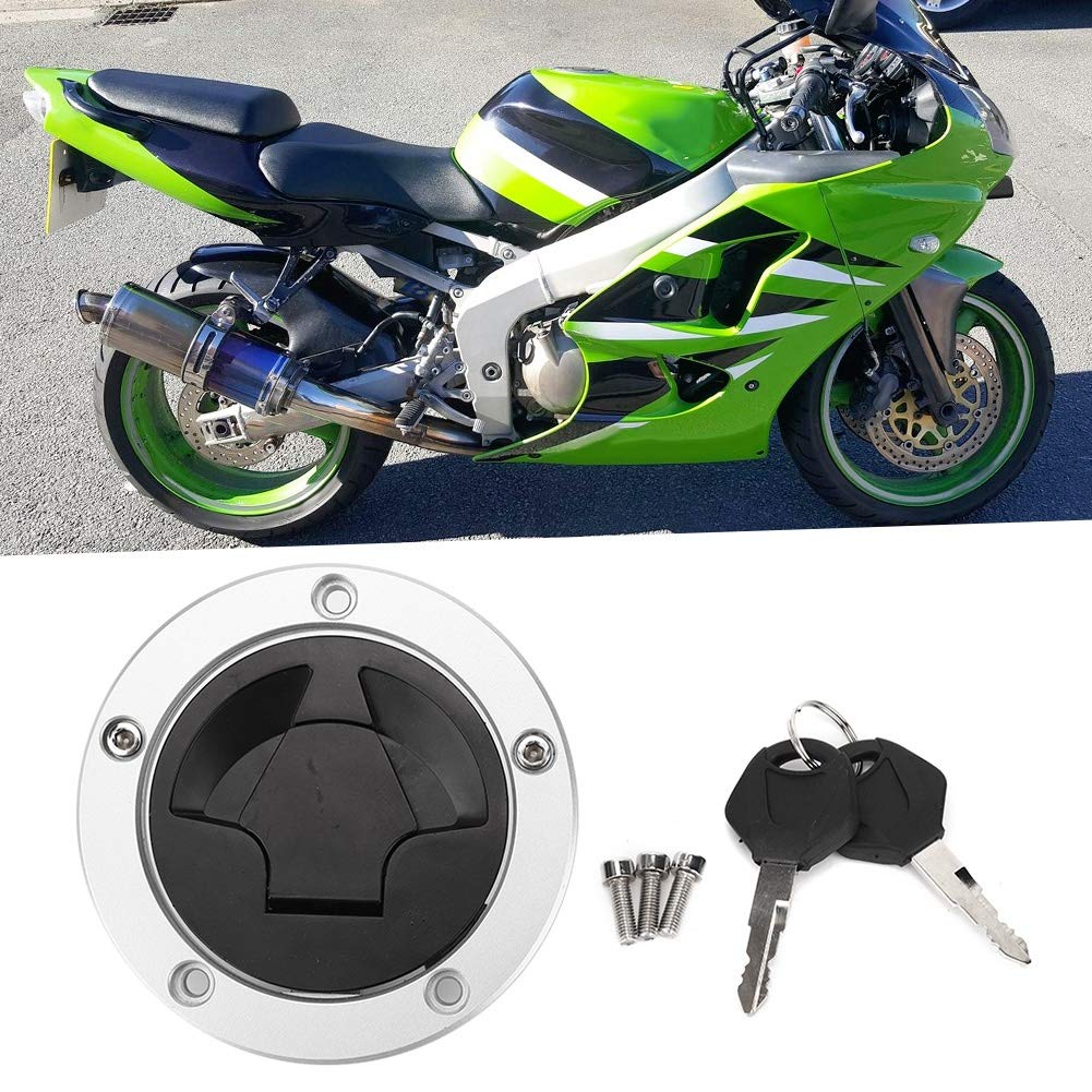 El bloqueo de la tapa del tanque de combustible, el interruptor del tanque de combustible, el bloqueo de la tapa de aire del combustible de la motocicleta son adecuados para ZX-6R / ZX-10R / ZX-14R