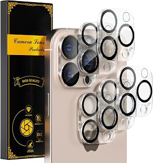 for 6 Pack iPhone 16 Pro/ iPhone 16 Pro Max Camera Lens Protectors, Clear