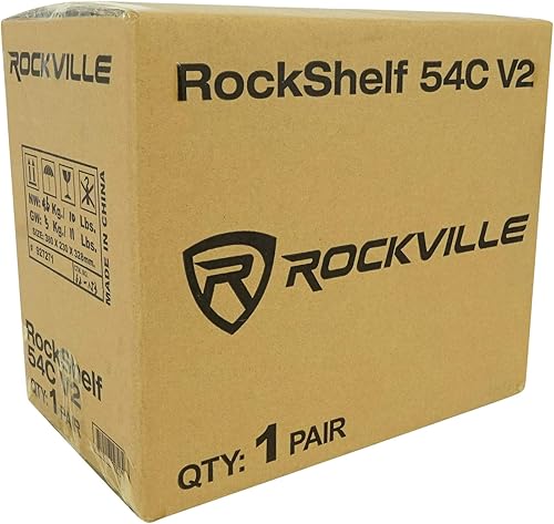 Miniatura 9 de Rockville RockShelf 54C V2 360W - Altavoces de madera para estantería de 5.25 pulgadas, 4 ohmios, woofer audiófilo, tweeter de seda, montaje en