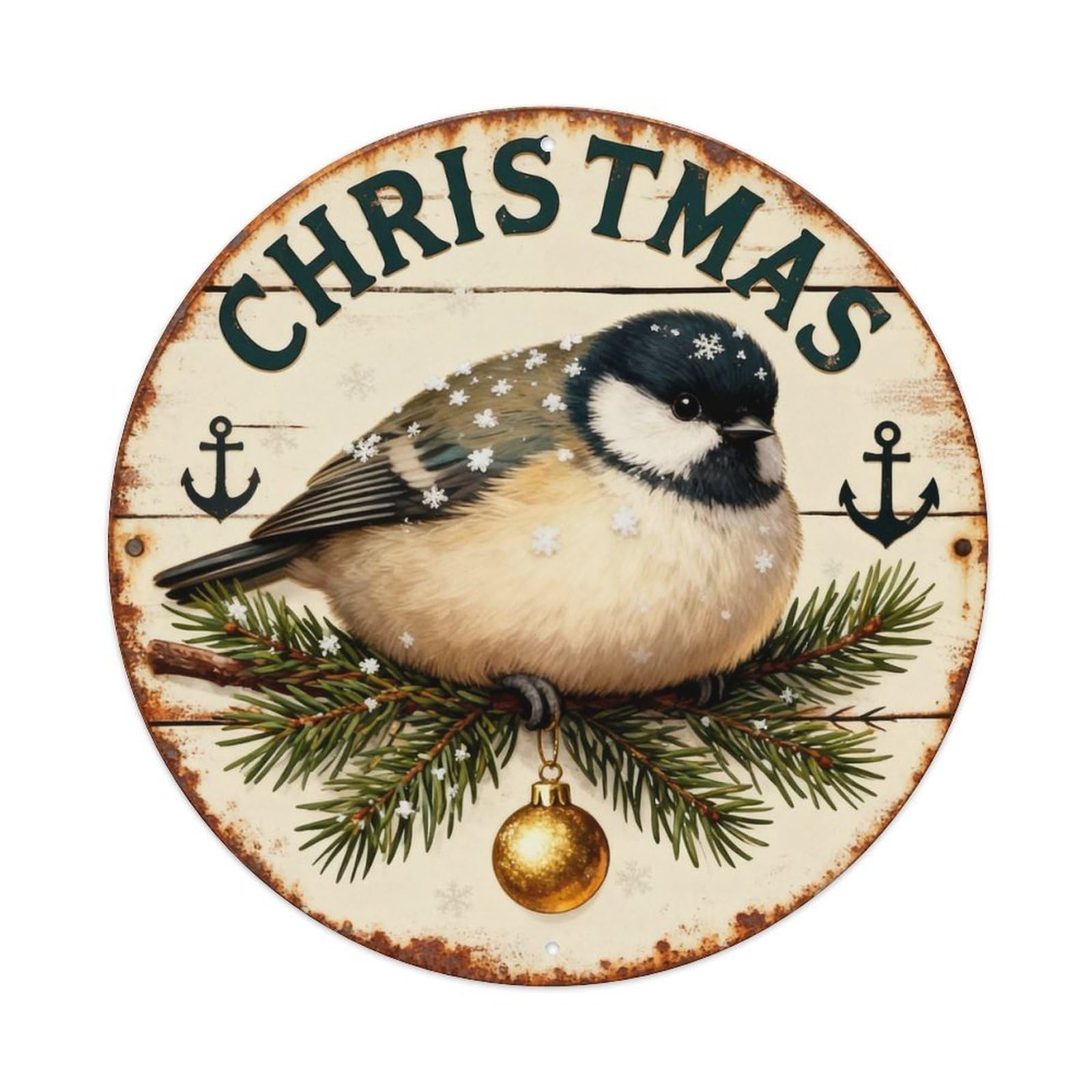 Christmas Sign Metal Tin Sign Plaque