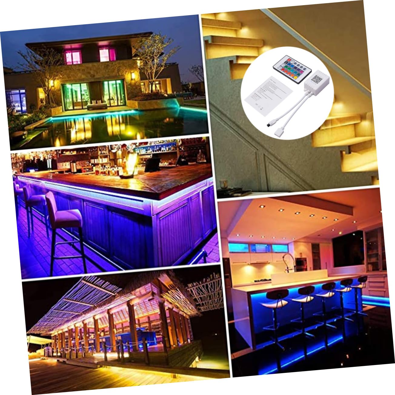 jojofuny LED Light Controller LED Lighting Supply Strip Light Controller Light Strip Remote for Strip Light for Tape Light Accessory - Image 2