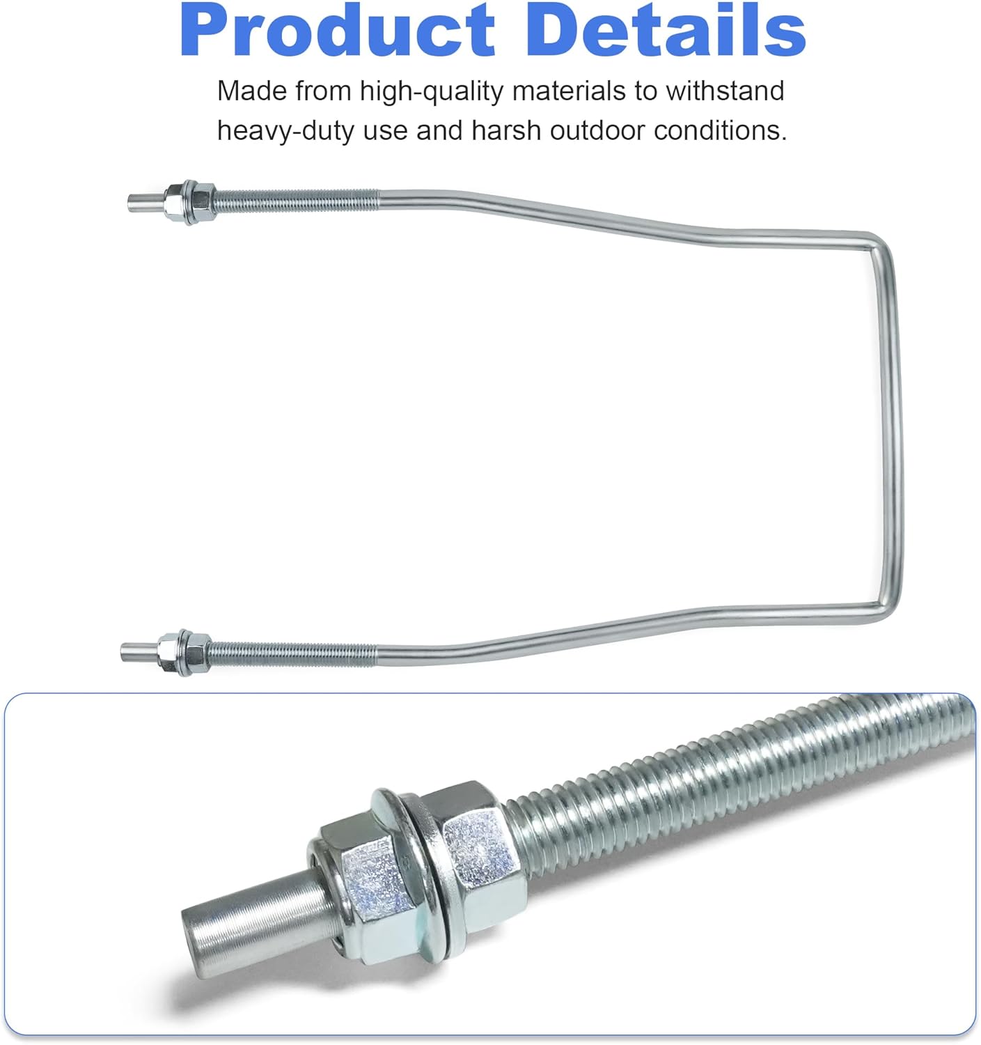 U Bolt Front Draft Arm Compatible with John Deere X300, X300R, X304, X305R, X310, X320, X324, X340, X360, X500, X520, X530, X534, X540, X590 -M153771 M157568