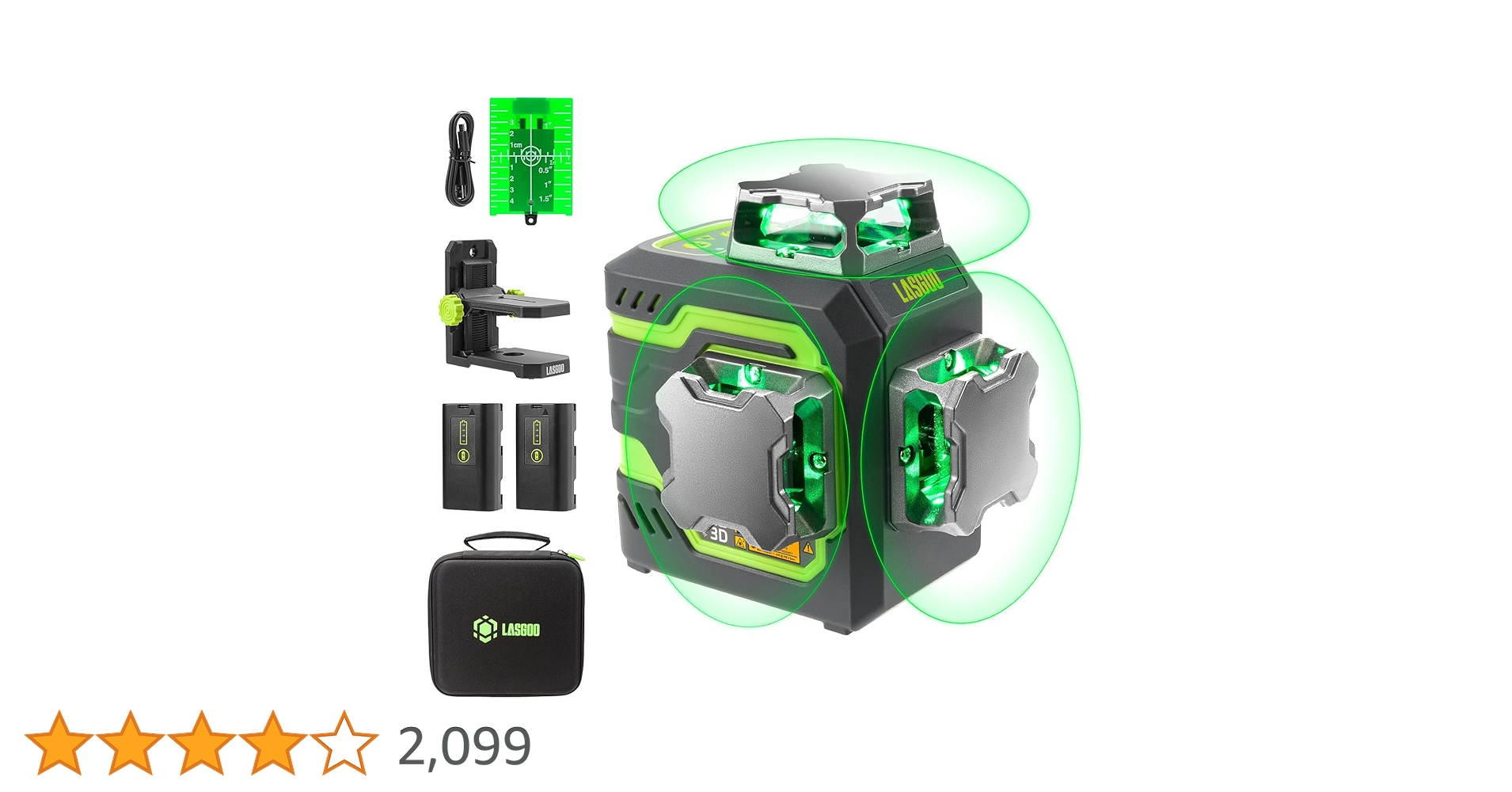 Amazon | LasGoo LG-3D レーザー墨出し器、レーザー レベル セルフ