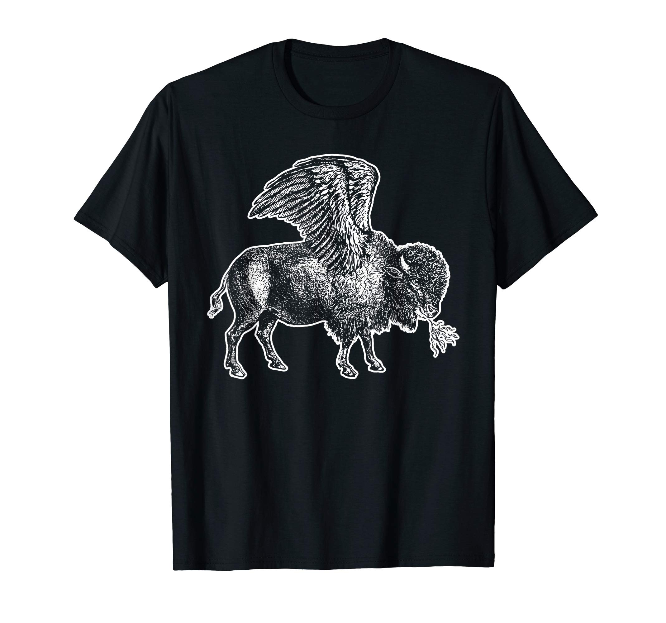 Funny Design Buffalo Wings Hot Foodie Chicken Bison Vintage T-Shirt