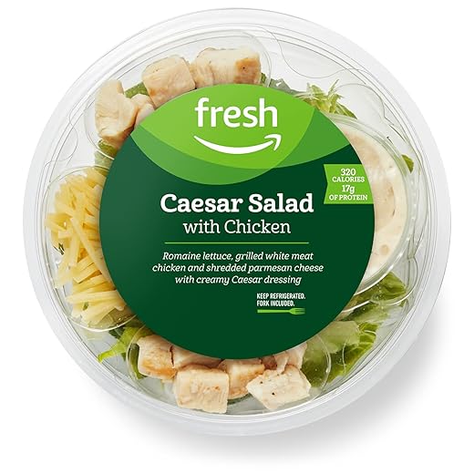 Amazon Fresh Brand, Caesar Salad with Chicken, 6.25 Oz